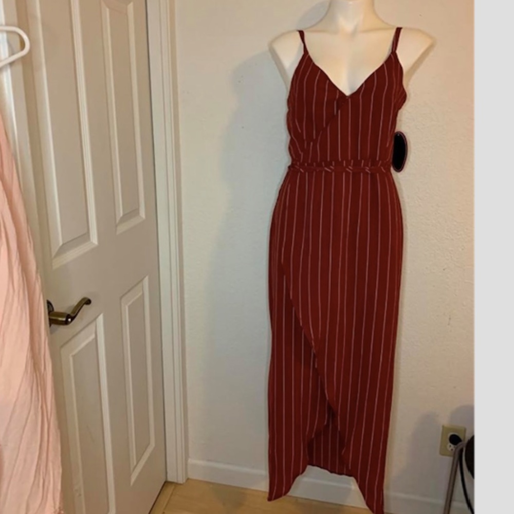 Fall Burgundy Wrap Dress